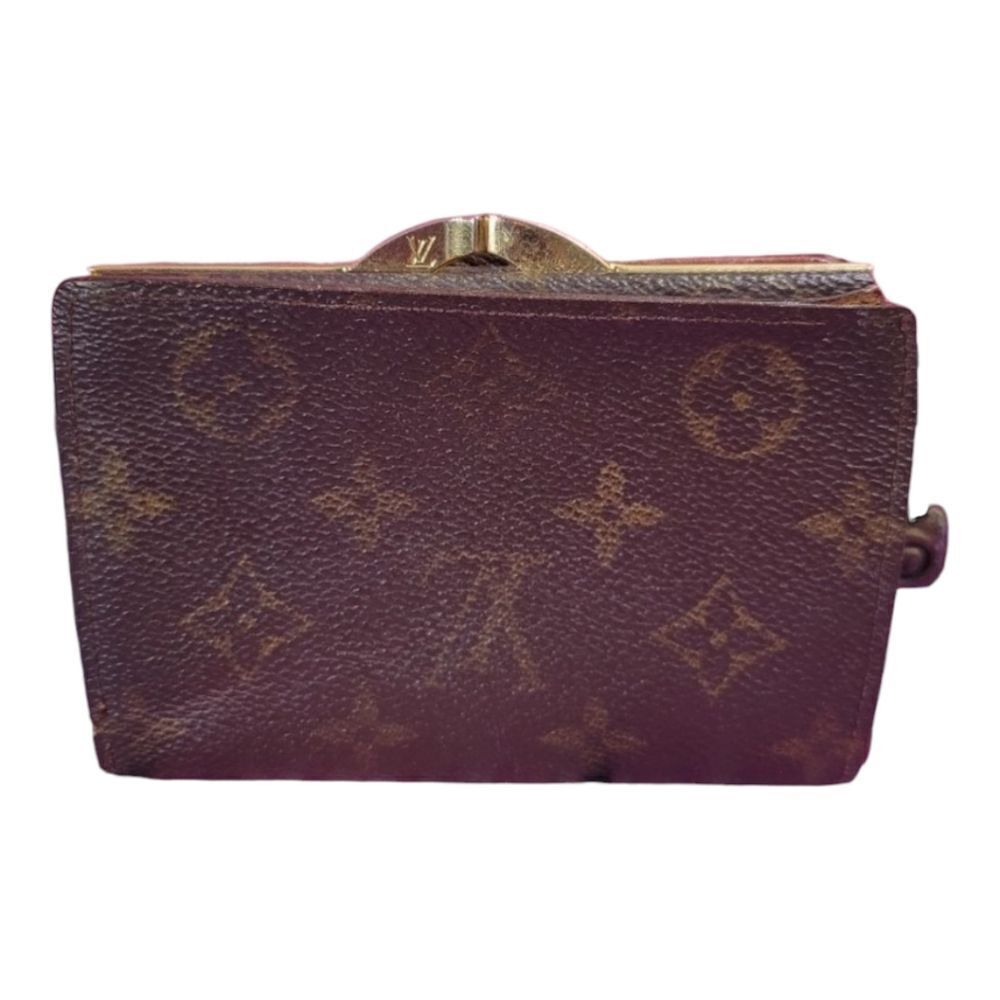 Louis Vuitton Monogram Viennois Wallet Kisslock Vintage 1998 LV Auth - Picture 2 of 13